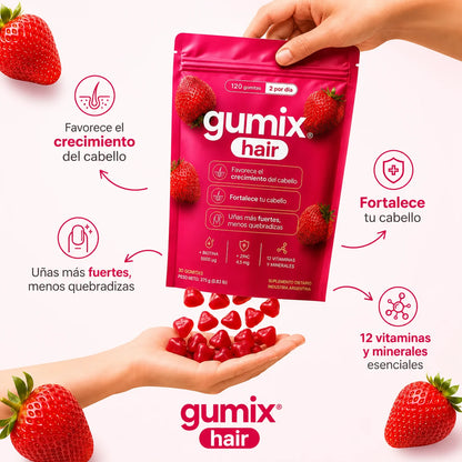 GumixHair® - Recuperá un cabello fuerte y uñas sanas.